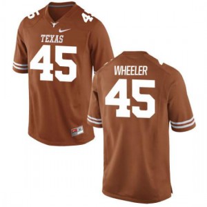 Mens Anthony Wheeler Tex Orange UT #45 Limited Official Jerseys