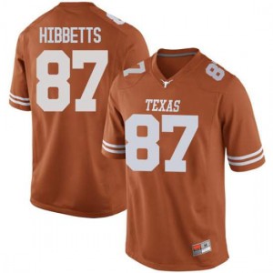 Men Austin Hibbetts Orange University of Texas #87 Replica Football Jersey