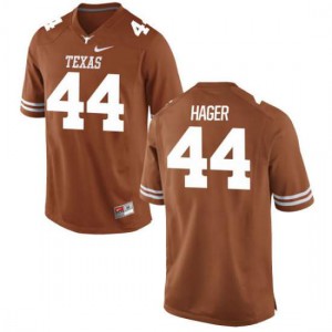Mens Breckyn Hager Tex Orange UT #44 Authentic High School Jerseys