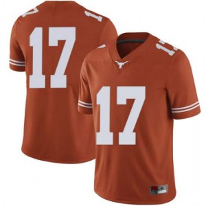 Men's Cameron Dicker Orange Texas Longhorns #17 Limited Stitched Jersey