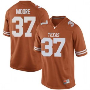 Mens Chase Moore Orange University of Texas #37 Replica Official Jersey