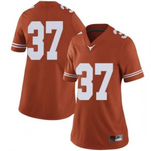 Women's Chase Moore Orange Longhorns #37 Limited Official Jerseys