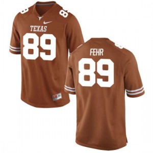 Youth Chris Fehr Tex Orange Texas Longhorns #89 Authentic Embroidery Jerseys