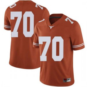 Men's Christian Jones Orange Texas Longhorns #70 Limited Football Jerseys