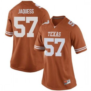 Women Cort Jaquess Orange UT #57 Game Embroidery Jersey