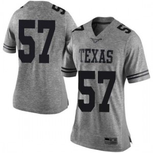 Womens Cort Jaquess Gray Texas Longhorns #57 Limited Embroidery Jerseys