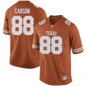 Mens Daniel Carson Orange Texas Longhorns #88 Game Football Jersey