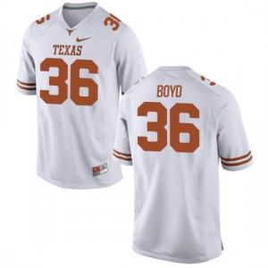 Youth Demarco Boyd White UT #36 Authentic Stitch Jersey