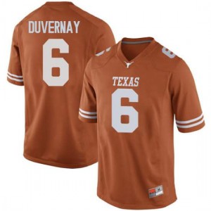 Mens Devin Duvernay Orange Texas Longhorns #6 Game Official Jerseys
