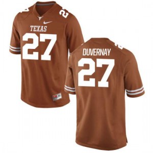 Youth Donovan Duvernay Tex Orange University of Texas #27 Authentic Embroidery Jersey