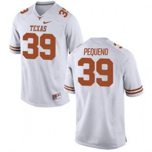 Youth Edward Pequeno White Texas Longhorns #39 Authentic Stitch Jerseys