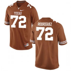 Men Elijah Rodriguez Tex Orange Longhorns #72 Authentic NCAA Jersey