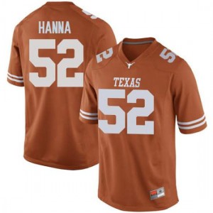 Men's Jackson Hanna Orange University of Texas #52 Replica Player Jerseys