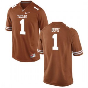 Mens John Burt Tex Orange University of Texas #1 Game College Jerseys
