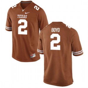 Mens Kris Boyd Tex Orange Texas Longhorns #2 Game Embroidery Jersey