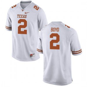Youth Kris Boyd White University of Texas #2 Authentic High School Jerseys