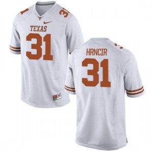 Youth Kyle Hrncir White University of Texas #31 Game Alumni Jersey
