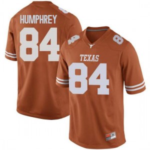 Men's Lil'Jordan Humphrey Orange Texas Longhorns #84 Replica Stitch Jerseys