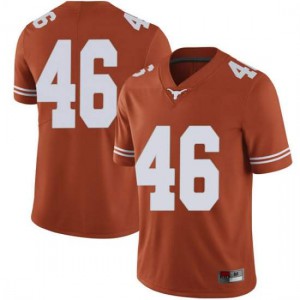 Mens Luke Brockermeyer Orange Texas Longhorns #46 Limited Stitched Jersey