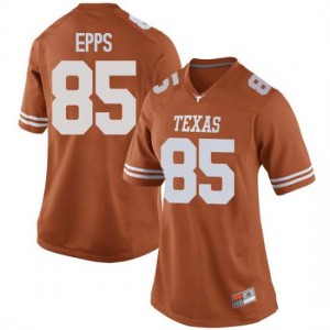 Women's Malcolm Epps Orange Texas Longhorns #85 Game Stitched Jersey