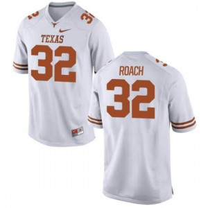 Youth Malcolm Roach White Texas Longhorns #32 Authentic Official Jerseys