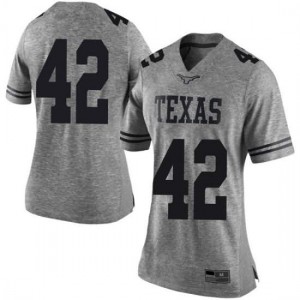 Women's Marqez Bimage Gray University of Texas #42 Limited Player Jersey