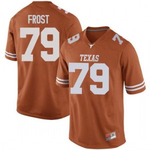 Men's Matt Frost Orange Texas Longhorns #79 Game High School Jersey