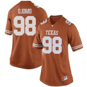 Women Moro Ojomo Orange Texas Longhorns #98 Replica Player Jersey