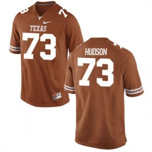 Mens Patrick Hudson Tex Orange University of Texas #73 Game Alumni Jersey