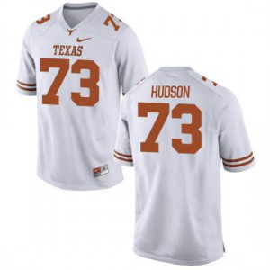 Youth Patrick Hudson White University of Texas #73 Game Official Jersey
