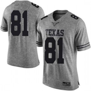 Men's Reese Leitao Gray UT #81 Limited Stitched Jersey