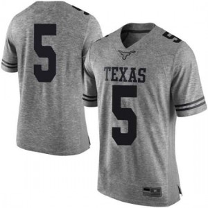 Men's Royce Hamm Jr. Gray Texas Longhorns #5 Limited Football Jerseys
