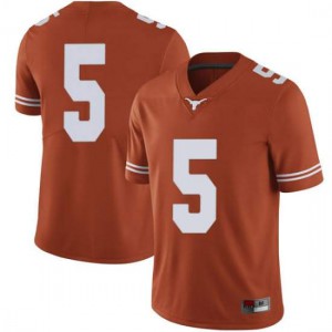 Mens Royce Hamm Jr. Orange Texas Longhorns #5 Limited University Jerseys