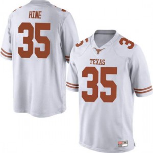 Men Russell Hine White Longhorns #35 Game College Jerseys