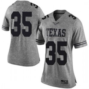 Womens Russell Hine Gray University of Texas #35 Limited Official Jerseys