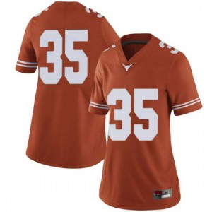 Women's Russell Hine Orange UT #35 Limited Official Jerseys