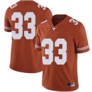 Men's Tim Yoder Orange Texas Longhorns #33 Limited Stitched Jersey