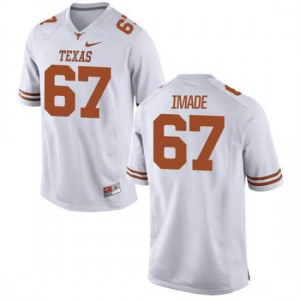 Men Tope Imade White Longhorns #67 Authentic Football Jersey