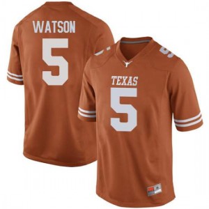 Mens Tre Watson Orange Texas Longhorns #5 Game NCAA Jersey