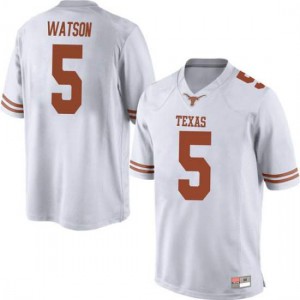 Men Tre Watson White University of Texas #5 Game High School Jerseys