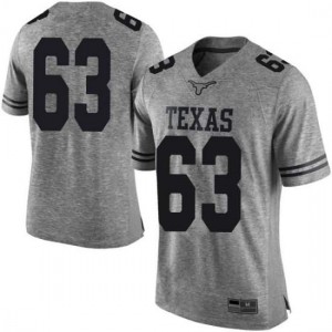 Mens Troy Torres Gray Longhorns #63 Limited College Jersey