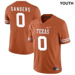 Youth Ja'Tavion Sanders Texas Orange UT #0 Nike NIL Replica University Jersey