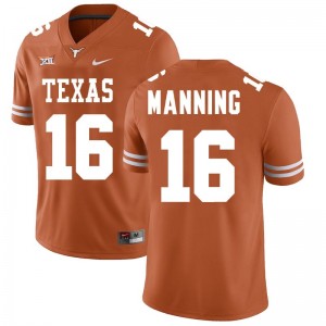 Men's Arch Manning Texas Orange UT #16 Limited University Jersey
